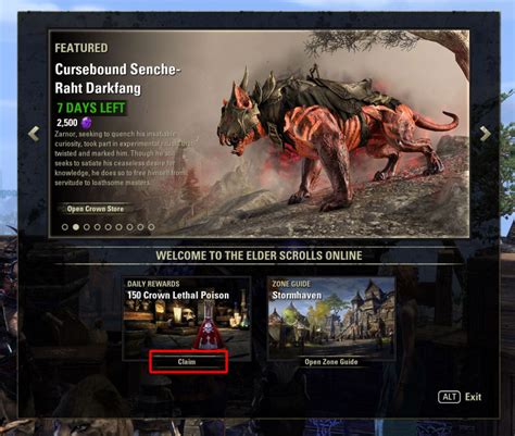 login and eso